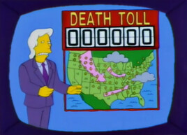 Springfield Action News weatherman with Death Toll