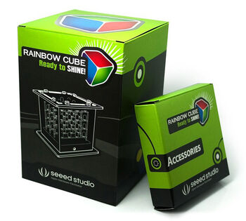 Rainbow Cube, Ready to Shine! The final product